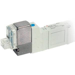 SMC 14, 52 Single Solenoid Valve, 24 Vdc Din Type Coil With Indicator SY7120 5DZ 02