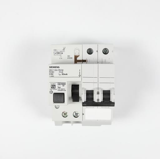 Siemens 5SU13247RC32 32A 2P 30mA 10KA 4MBETAGARD RCBO C 240VAC 50.60HZ