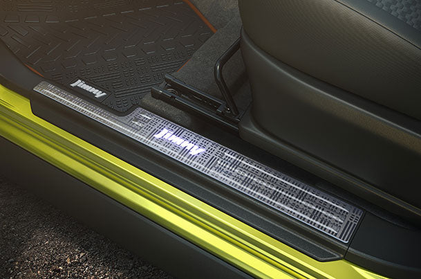 Maruti Suzuki Illuminated Door Sill Guard - Tread Metal | Jimny - 990J0M80TM6-010