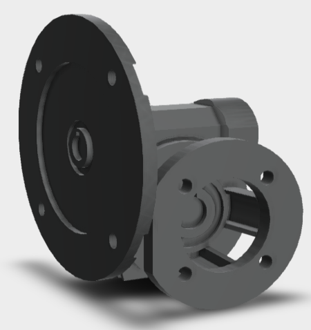 Bonfiglioli 0.37KW FA: Long Flange Mount Worm Reduction Gearbox VF49FA7P71B5B3